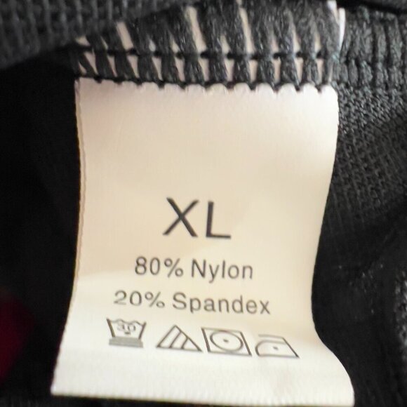 Jusfitsu Black & Red Wrap Style One-Piece Swimsuit – Size XL - Picture 7 of 9